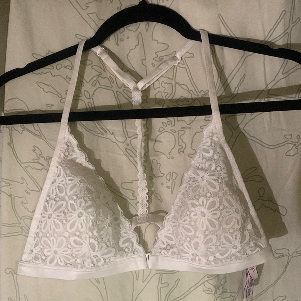 Elegant White Lace Bralette